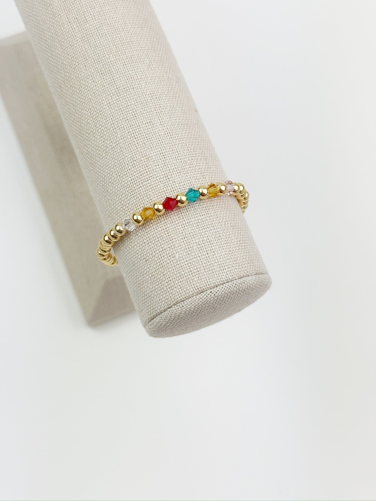 Family Birthstone Beaded Bracelet