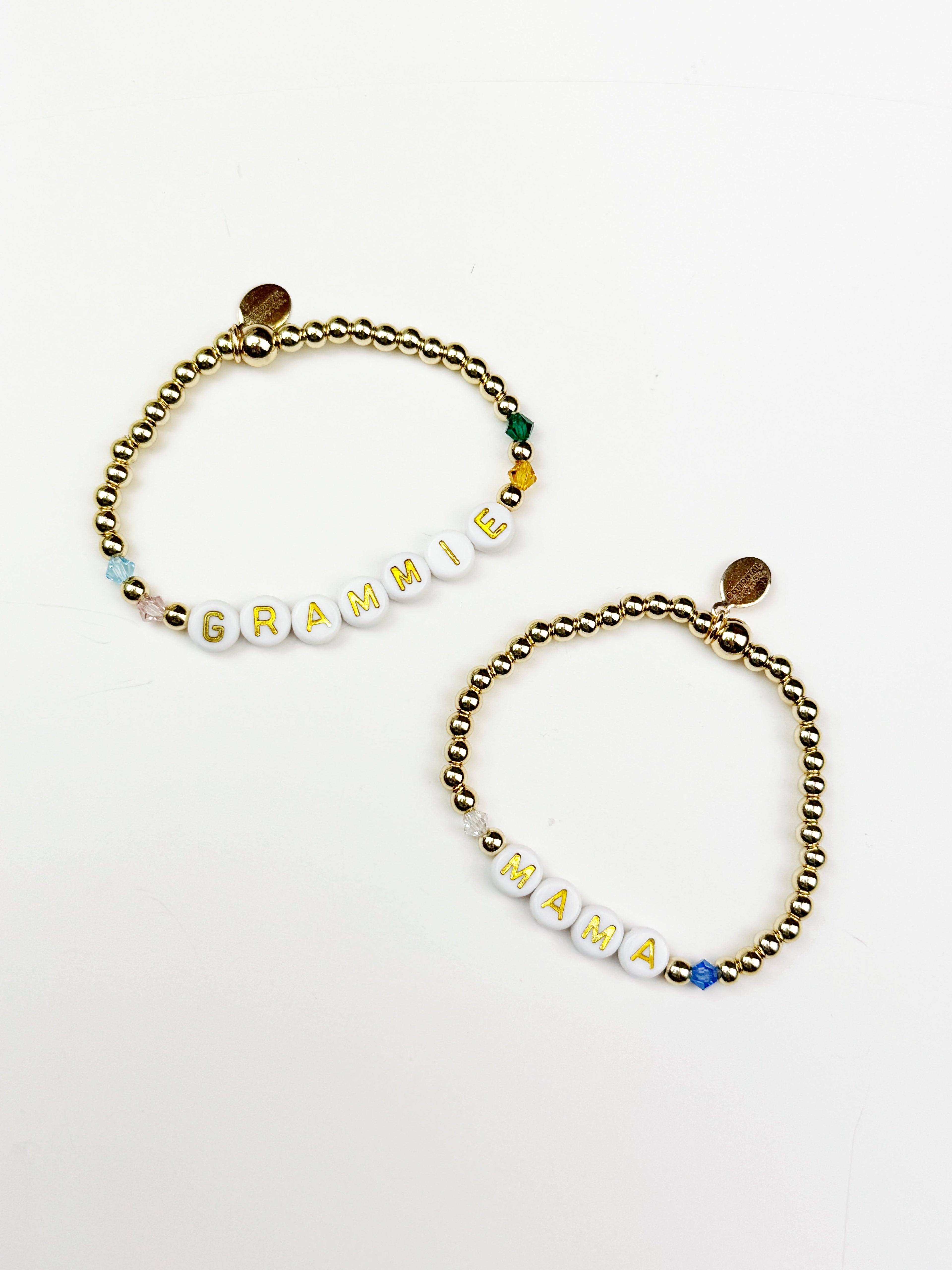 Beaded Name Birthstone Bracelet